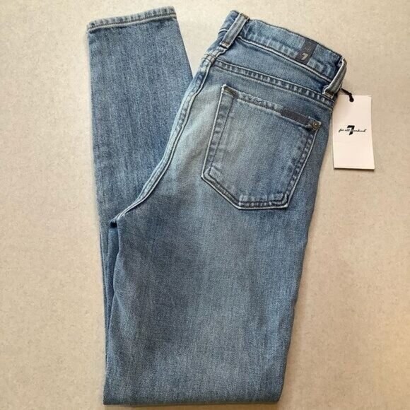 7 For All Mankind Jean‎ 23 Asymmetrical Skinny NWT - Picture 4 of 7